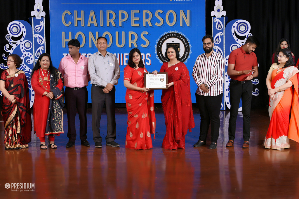 Presidium Rajnagar, CHAIRPERSON HONOURS’19: TEACHERS RECEIVE THE MOST PRESTIGIOUS HONOUR